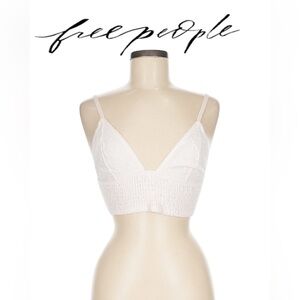 NWOT Intimately by Free People Light Pink Textured Cotton Bralette